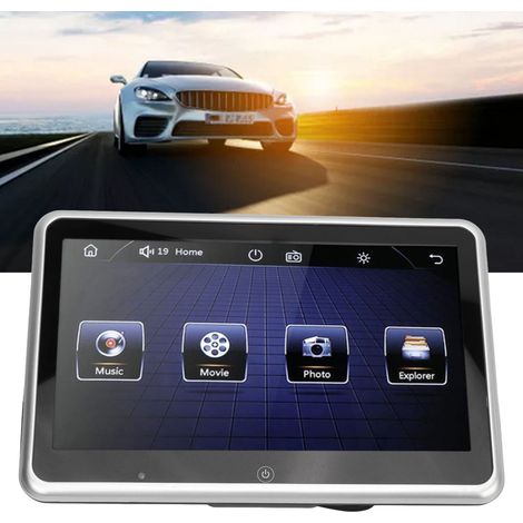(Vidéo disponible) Système de divertissement arrière avec écran électronique externe intégré à l'appuie-tête, lecteur MP5 10,1 pouces (HRX1003M) (1/5)