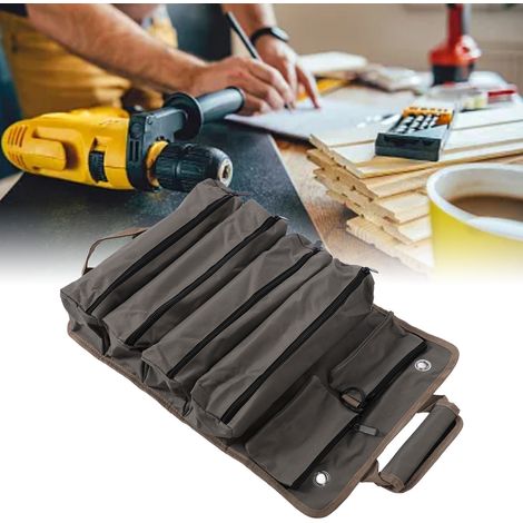 Werkzeugtasche aus olivgrünem Oxford-Gewebe für Elektriker und Schreiner, Werkzeugkoffer, Werkzeugtasche (1/5)