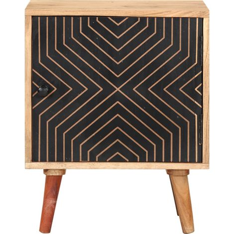 Maison Exclusive - Comodino 40x30x50 cm in Legno Massello di Acacia (1/5)