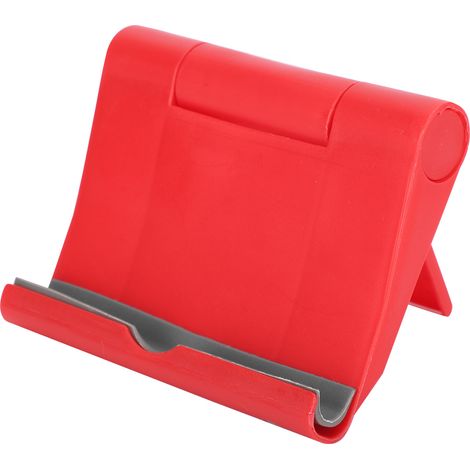 Multifunctional Phone Support Folding Desktop Stand Portable Plastic Holder for Mobile Phone TabletRed (1/5)