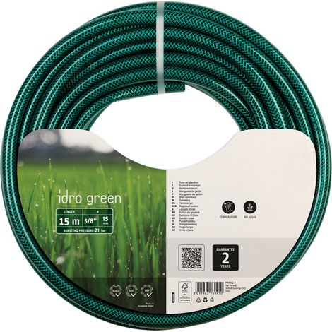 Manguera de jardín Fitt idro green 3 capas reforzada 15 m