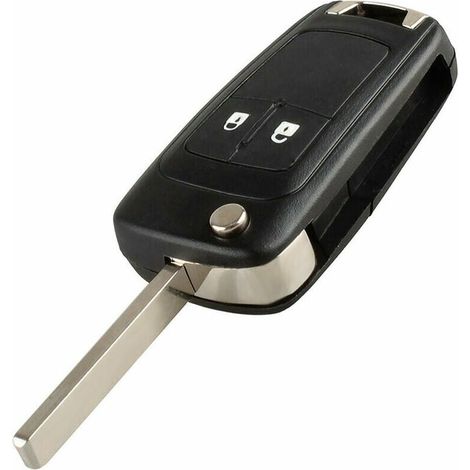 De La Coque De La Cle A Rabat Pliable A 2 Boutons Avec Lame Non Coupee Pour Vauxhall Opel Astra Insignia (1/5)