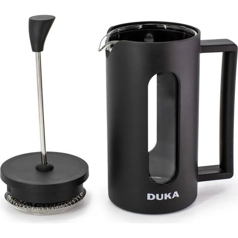 Infusore per tisane French Press con pomello, 350 ml, nero, duka (1/4)