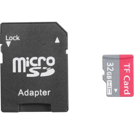Carte mémoire TF 32 Go 12M-80M pour appareil photo DV, enregistreur de conduite, haut-parleur --