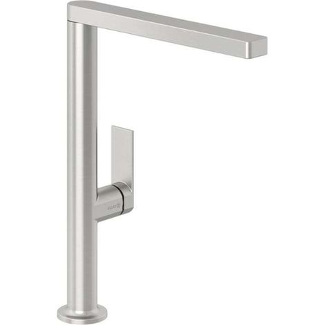 KLUDI-QORD Mezclador monomando de fregadero - Manejo lateral Níquel cepillado de acero inoxidable, 56803N575 (1/2)