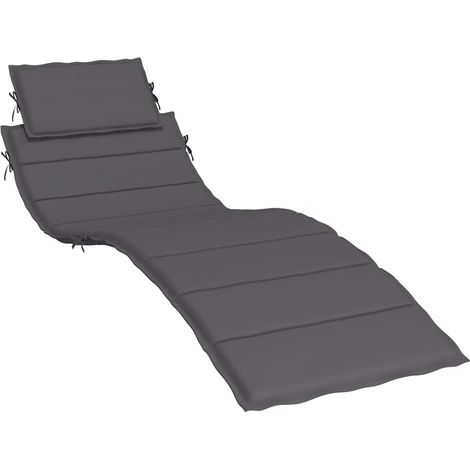 Maison Exclusive - Sonnenliegen-Auflage Anthrazit 186x58x4 cm Oxf (1/5)