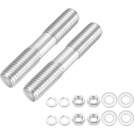 2 Ensembles Tige Filetée Double M12x65mm 304 Acier Inoxydable (1/5)