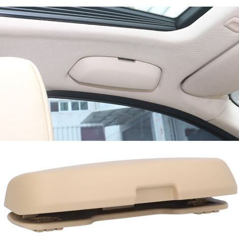 Étui à lunettes de voiture pour BMW E60 E61 E82 E90 E91 E92, boîte de rangement pour lunettes de soleil, beige (1/5)