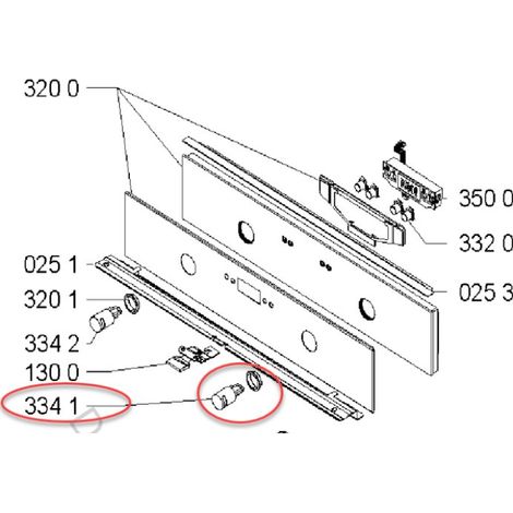 BOUTON DROIT POUR FOUR WHIRLPOOL - 481241279172
