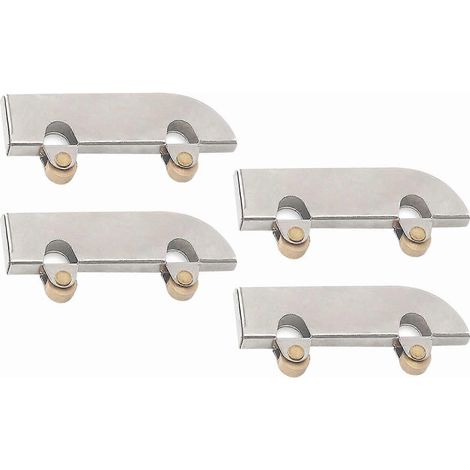 Poulie coulissante pour porte vitrée, en acier inoxydable, silencieuse et fiable, adaptée aux portes coulissantes.