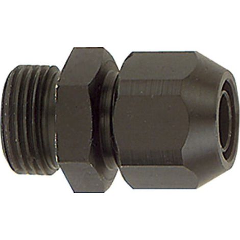 Riegler Einschraubverschraubung, Alu, für PVC-Gewebeschlauch 15x9, G 1/4 (1/4)