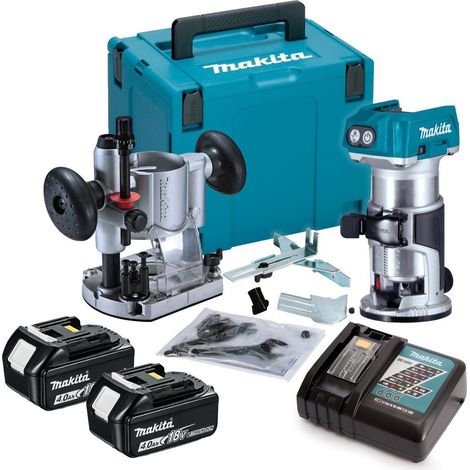 Makita DRT50RMJ 18V LXT Cordless Brushless Laminate Router Trimmer Plunge Base (1/4)