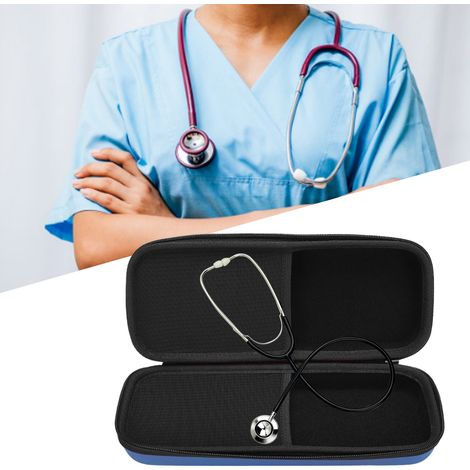 Étui de Transport Stéthoscope Compact pour Professionnels - Pochette de Protection Rangement Bleu Marine (1/5)