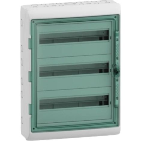 Schneider Schaltschrank 54 Module IP65 transparente Tür 10345