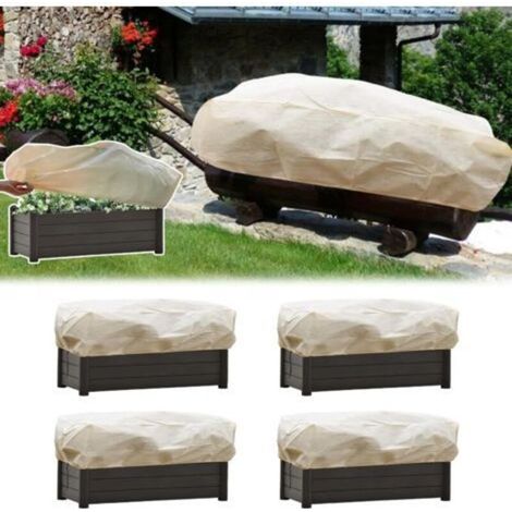 Housse Hivernage - Protection Plante - Pour Jardinière Rectangulaire - 150 x 45 x 40 cm - Lot de 4 (1/5)