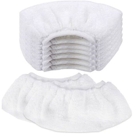 8 PCS Nettoyage à la Vapeur en Microfibre Lingette Balai Vapeur karcher Bonnette Microfibre Chiffon pour Buse à Main Universel Serpillière Remplacement pour Nettoyeur Vapeur SC1 SC2 SC3 SC4 SC5 (1/4)