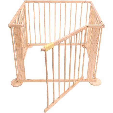 Bc-elec - 5664-0058YLB Baldosas de madera para juegos infantiles 3.6m, 4 paneles 70x90cm (1/3)