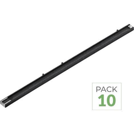 Pack de 10 - Suspension Linéaire LED 150cm 60W 130lm/W Interconnectable CCT Noir - SILUMEN