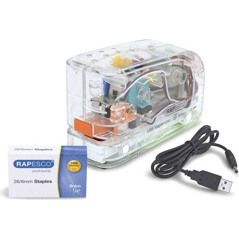 Elektrische Heftmaschine Rapesco 626el USB Akku 15 Blatt (1/3)