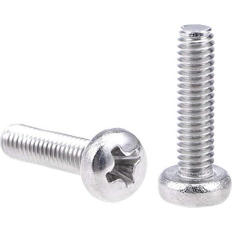 Vis à tête ronde zinguée M-5 X 20 - Vis à tête ronde DIN 7985 (1/3)