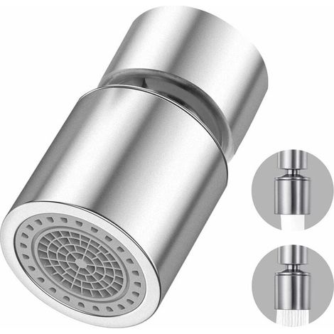 Faucet Aerator, Water Saving Filter, Rotatable Aerator, Kitchen Faucet Head, 2 Modes, Adjustable Shower Head, Sprayer Filter (1/5)