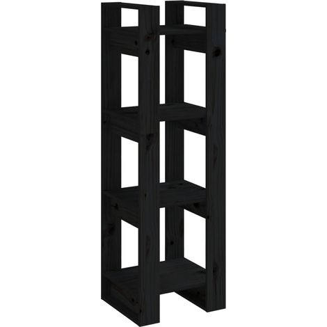 Maison Exclusive - Bücherregal/Raumteiler Schwarz 41x35x125 cm Ma