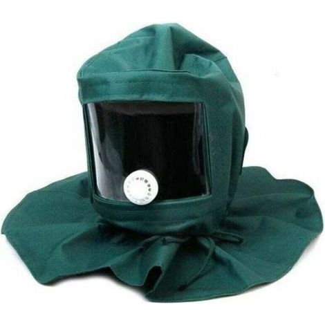 Casque Masque de Protection Anti-Vent Anti-poussiére pour Sablage Sableuse Bricolage (1/5)