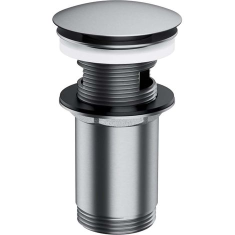 OMNIRES - Válvula de desagüe para lavabo, ClickClack, níquel cepillado A706NI (1/2)
