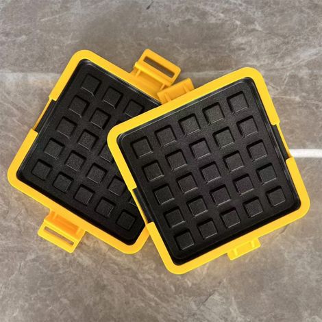 Sandwichera para microondas [para sándwiches tostados] inalámbrica, de silicona, amarilla, apta para lavavajillas, prensa para paninis, 170 mm, para cocción rápida y sándwiches de queso a la parrilla. (1/5)