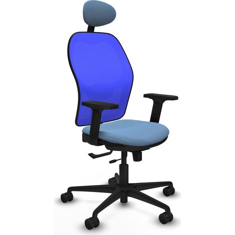 Sedia da ufficio piqueras y crespo Jorquera blu schiuma alta densità (1/2)