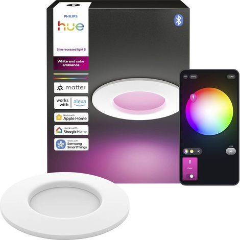 Philips Hue Hue Lampe encastrable LED 8721103109118 1er-Pack LED intégrée 0.5 W de blanc chaud à blanc froid (1/4)