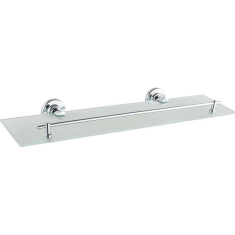 Trade Shop - MENSOLA IN VETRO SATINATO ARREDO BAGNO MIT REGGIMENSOLA FISSAGGIO PARETE 79816 -