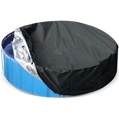 Bâche de piscine ronde facile à installer protection solaire améliorée pour spa, augmente l'absorption d'énergie solaire de votre piscine jusqu'à φ210xH 30cm