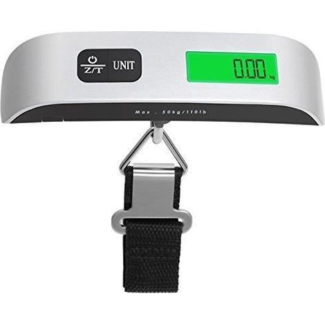 (Argent) Hostweigh NS -14 LCD Mini bagages Balance électronique Capacité 50kg (1/4)