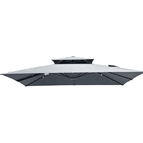 Housse De Remplacement Pour Parasol Extérieur, Polyester, Parasol Anti-Soleil Et Imperméable, Revêtement De Sommet De Parasol Pour Jardin Et Patio (1/5)