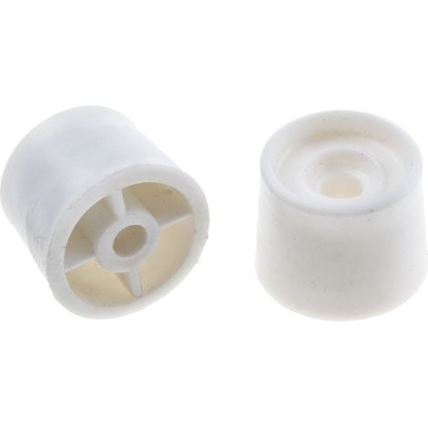 Arrêt de porte RS PRO en PVC Blanc, Dia. 25mm ( Prix pour Paquet de 4 )