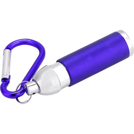 Mini lampe torche LED portable en alliage d'aluminium, utile et porte-clés (bleu) (1/4)