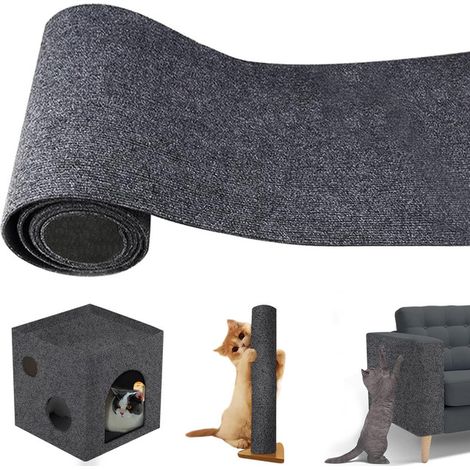 Rouleau de protection pour chat en sisal adhésif 40x200cm, tapis griffoir DIY pour canapé et meubles