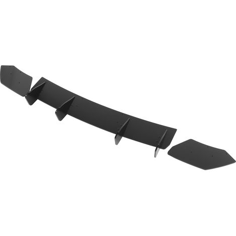 Diffuseur Pare-Chocs Arrière Noir Brillant Style Maxton avec Lames Latérales pour SEAT Leon 5F Mk3 Cupra 2013-2016 (1/5)