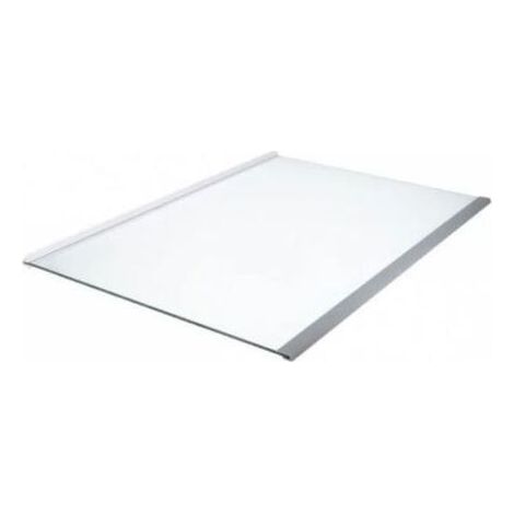 Estante de cristal para frigorífico – 485 × 345 mm – compatible con modelos estándar (BAUKNECHT, HOTPOINT ARISTON, IGNIS, INDESIT, LADEN) (1/5)