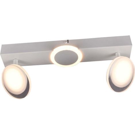 BRILLIANT Lampe, Meriza LED Spotbalken 2flg weiß, 2x LED integriert, 7W LED integriert, (900lm, 3000K), Köpfe schwenkbar (1/2)