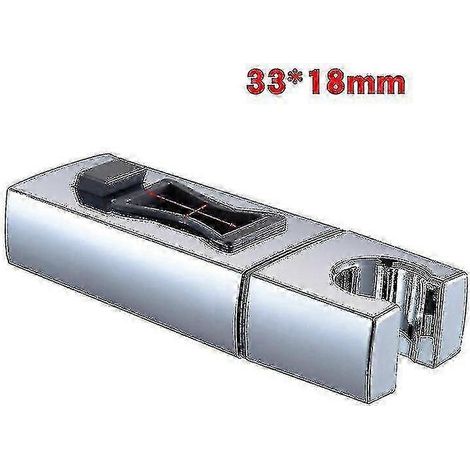 Support de pommeau de douche réglable avec ventouse, fixation murale universelle, rotatif, matériau ABS résistant à la corrosion, tube carré de 30 mm.
