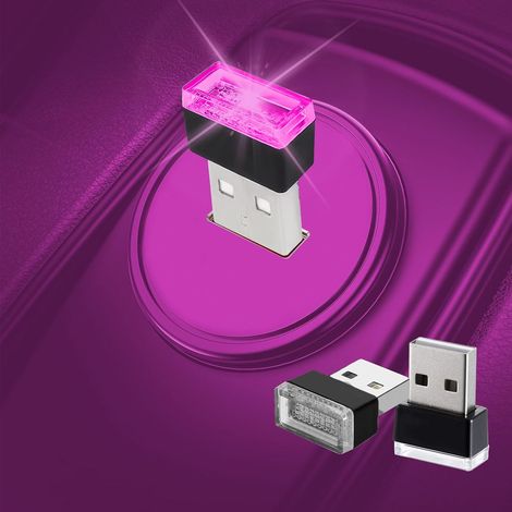 10 ensembles de lumières d'ambiance LED USB, adaptés aux intérieurs de voiture, veilleuses, lumières décoratives LED, kits d'éclairage d'ambiance, kits d'éclairage d'ambiance portables pour voiture, r (1/5)