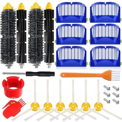 FENOPLASTICAFOREHILL Accessoires Kit pour iRobot Roomba 600 604 605 606 610 612 614 615 616 620 621 626 627 630 631 632 639 640 650 651 660 669 670 671 672 675 676 680 681 685 687 689 690 691 692 694 (1/5)