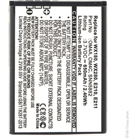 NX - Batterie téléphone, smartphone, GSM pour Motorola 3.7V 650mAh - OM4AOM4CSNN1218K