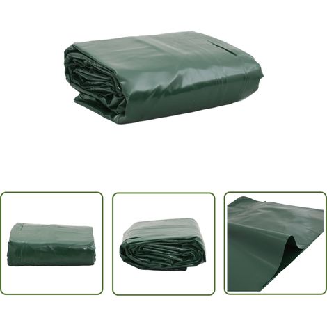 The Living Store Abdeckplane Grün 2,5x4,5 m 600 g/m² - Abdeckplane - Planen - Wasserdichte Plane - Wetterfeste Plane - Gartenplanen (1/5)