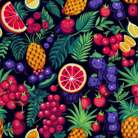 Tela decorativa para exteriores Oxford - Motivo frutal  DX6799 (1/5)