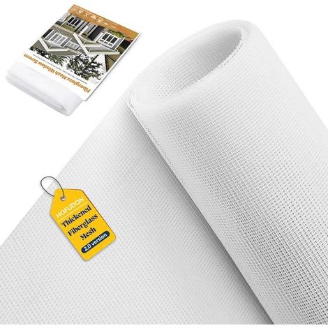 Moustiquaire ajustable - 300x150 cm - Filet fibre de verre - Anti-insectes - Blanc (1/5)