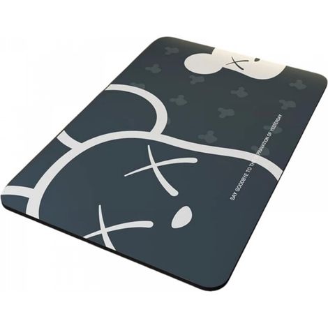 Tapis de bain antidérapant, séchage rapide, gris, 4060 cm (gris) (1/5)