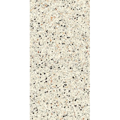 Grès Cérame Effet Pierre Terrazzo Ivoire 60X120 - EMYC1127 (Ceramishop.fr) (1/5)